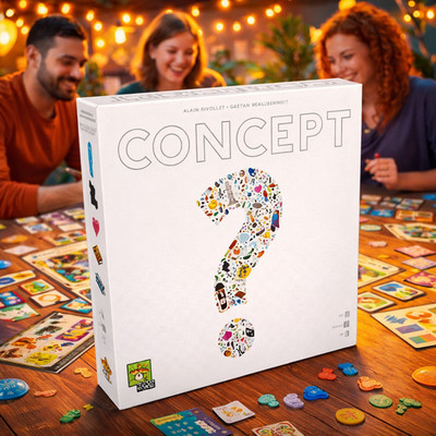 Concept Board Game Award Winning Party Game Ages 10+ 4 12 Players Asmodee NEW