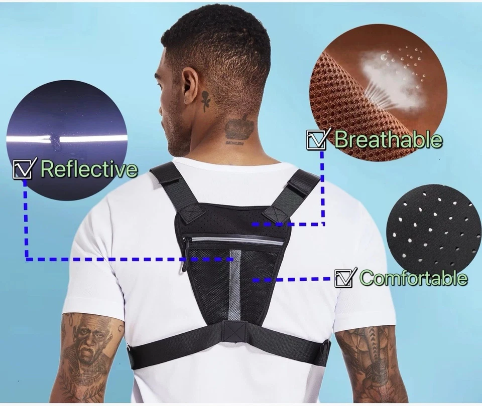 Грудь сумка для мужчин и женщин водонепроницаемый работает жилет тактическая сумка - Изображение 3 из 4