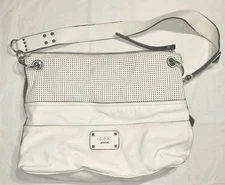 Guess White Leather Handbag