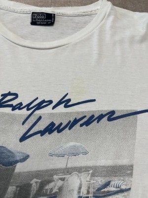 Vintage 95 Ralph Lauren Polo Graphic T-shirt Summer Surfs Up Bruce