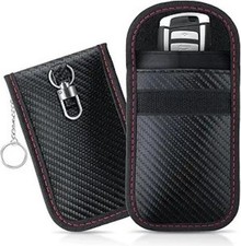 2-Pack Faraday Key Fob Protector, 3.15"X5.12" Double-Layer Carbon Size: Small