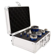 10pcs/box Diamond Hole Saw Kit Core Drilling Bit Set for Porcelain  Marble Tile