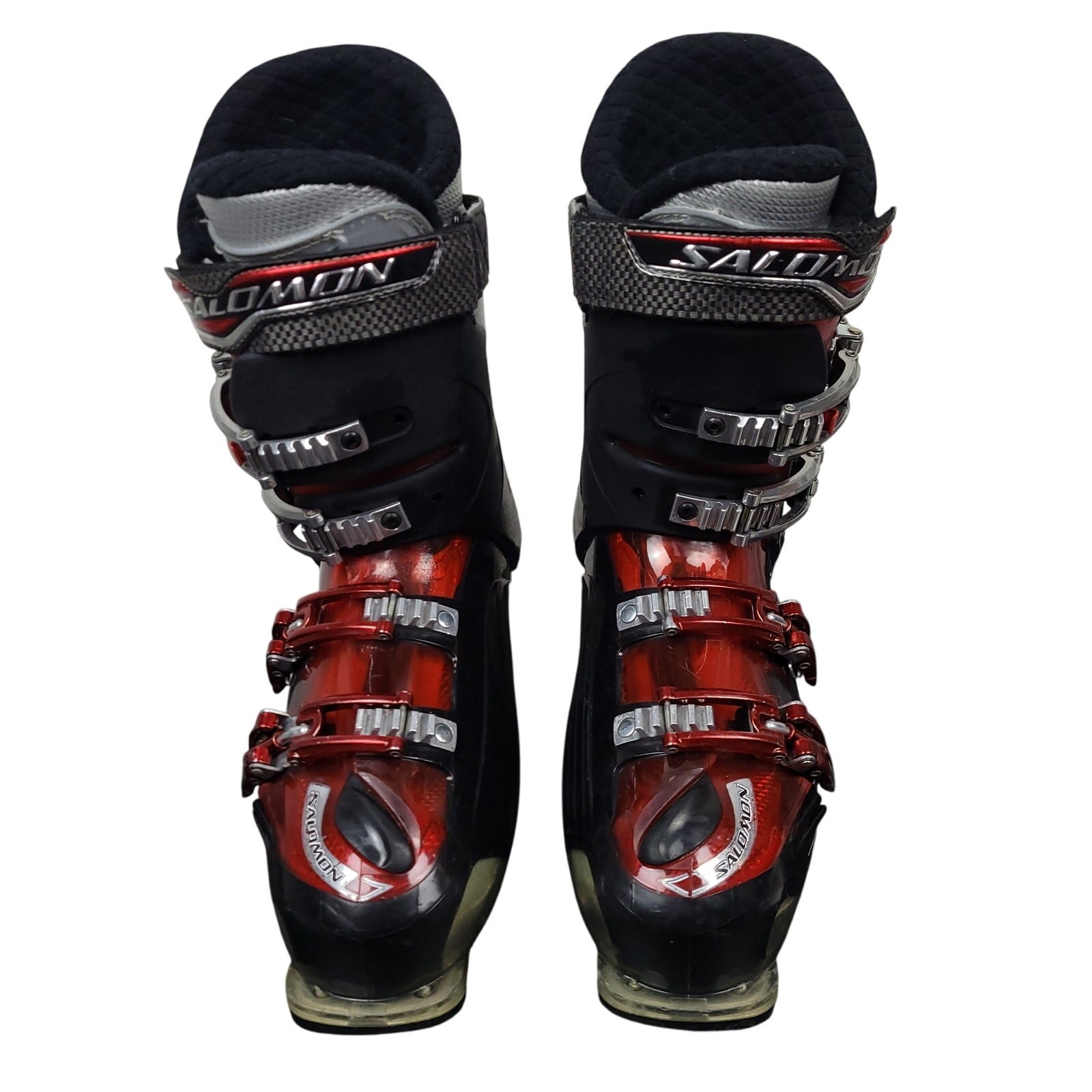 Scarponi da Sci Salomon Uomo Energyzer 100 Custom Shell Taglia 27 5 Nero Rosso Grigio