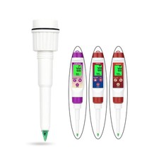 Food pH Meter Probe 2 in 1 pH Temperature Tester Spear Tip pH Sensor Easily P...