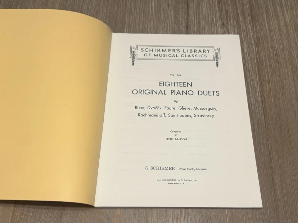 *4 Book Lot* Beethoven Concerto No. 2 & 3 / Eighteen Piano Duets / Schirmer’s - Image 4 of 4
