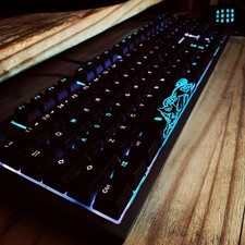 Ducky Mechanical Wired Keyboard Shine 7 Gunmetal Gray. Silent Silver Switches