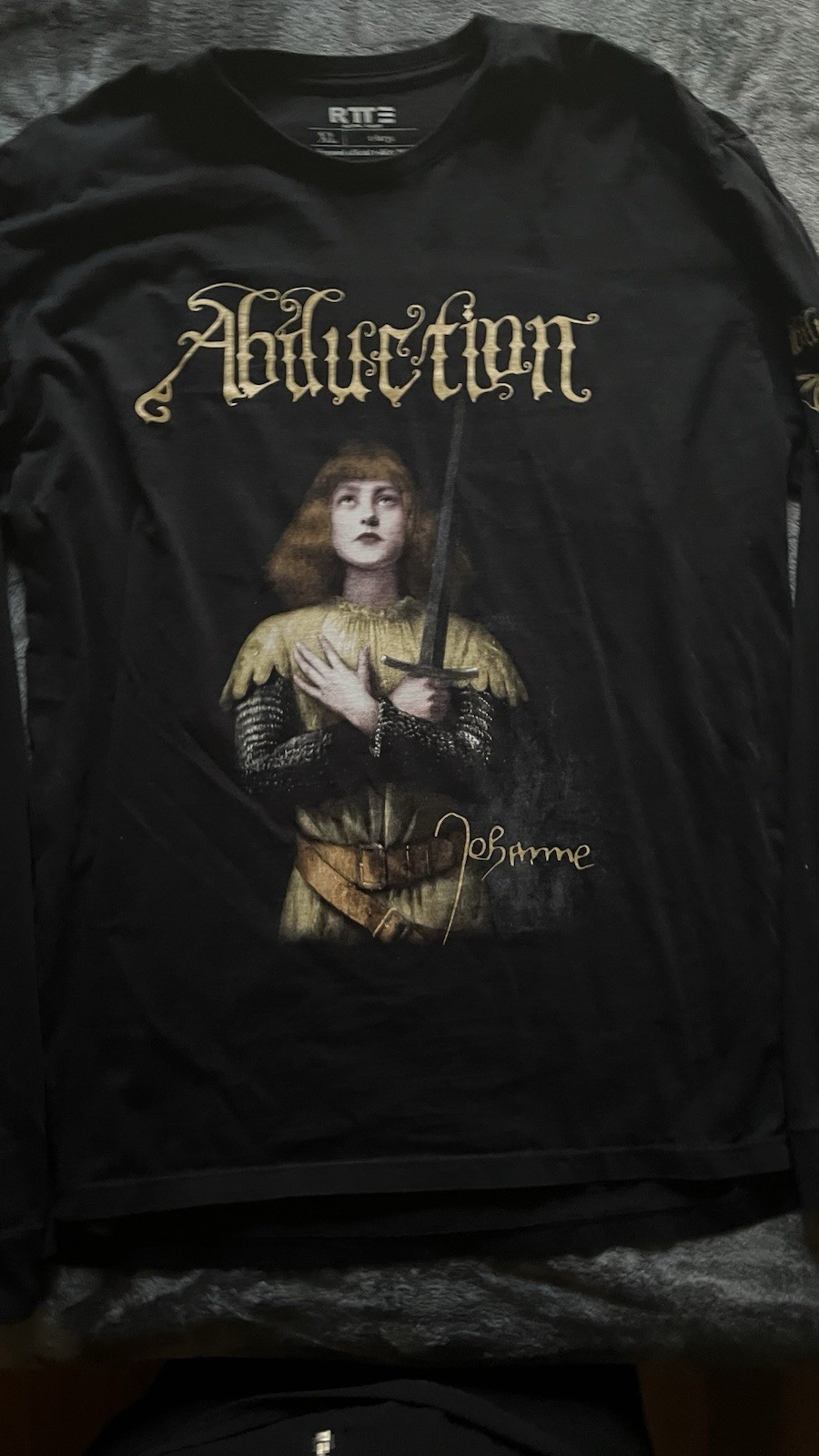Abduction Jehanne Francés Metal Negro 4 Caras Manga Larga XL