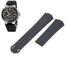 Aquis Date 43mm 01733 7653 4157-0742634EB 26mm Black Rubber Watch Strap For Oris