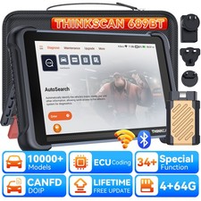 ThinkScan 689BT OBD2 Scanner Car Diagnostic Tool Bidirectional AutoAuth For FCA