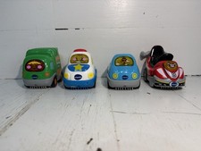 Lot of 4 Vtech Go Go Smart Vehicles Tested  Working Police Convertible Go-Kart
