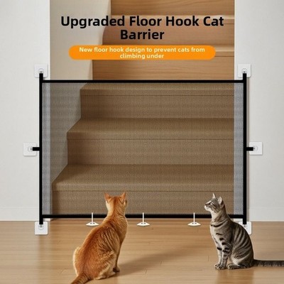 Porte De Sécurité Des Pour Les Portes, Mesh Safety Dog Gate Pour Les Escaliers,Net D'isolement Rétractable Automatique De Sécurité Pour - Multifonctionnel Facile Installer Des Portes D'animaux Pour Le
