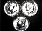 BULK LOT (3PC.) 1964-D Kennedy Silver Half Dollar GEM BU UNCIRCULATED!