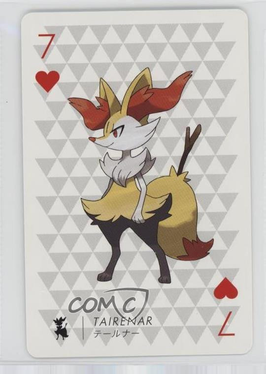 2013 Pokemon Yveltal Playing Card Braixen (7 of Hearts) #7H 16eq