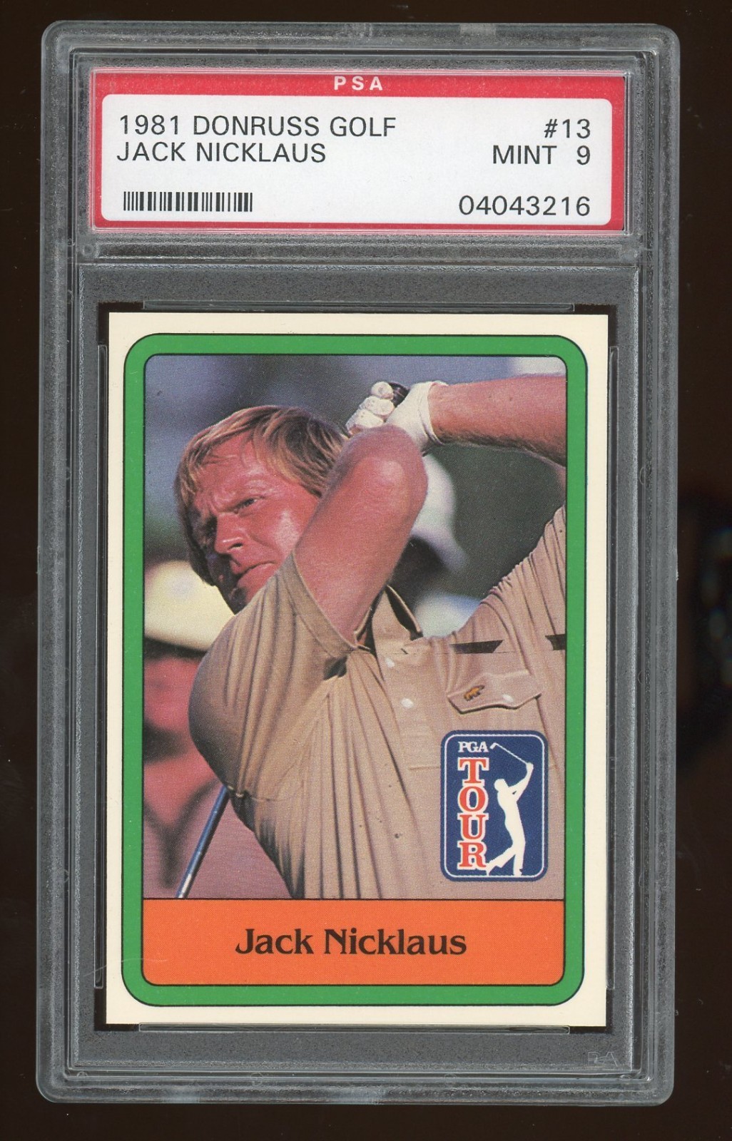 1981 Donruss Golf Jack Nicklaus Rookie Card PSA 9 Masters