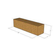 5 20x5x5 Kraft Brown Corrugated Shipping Boxes 32 ECT Single-Wall New