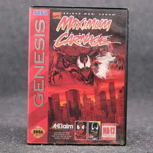 Spider-Man and Venom: Maximum Carnage (Genesis) CIB -  Authentic Good Condition