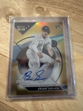Brian Serven 2023 Topps Finest Gold Refractor Rookie Auto Rc /50