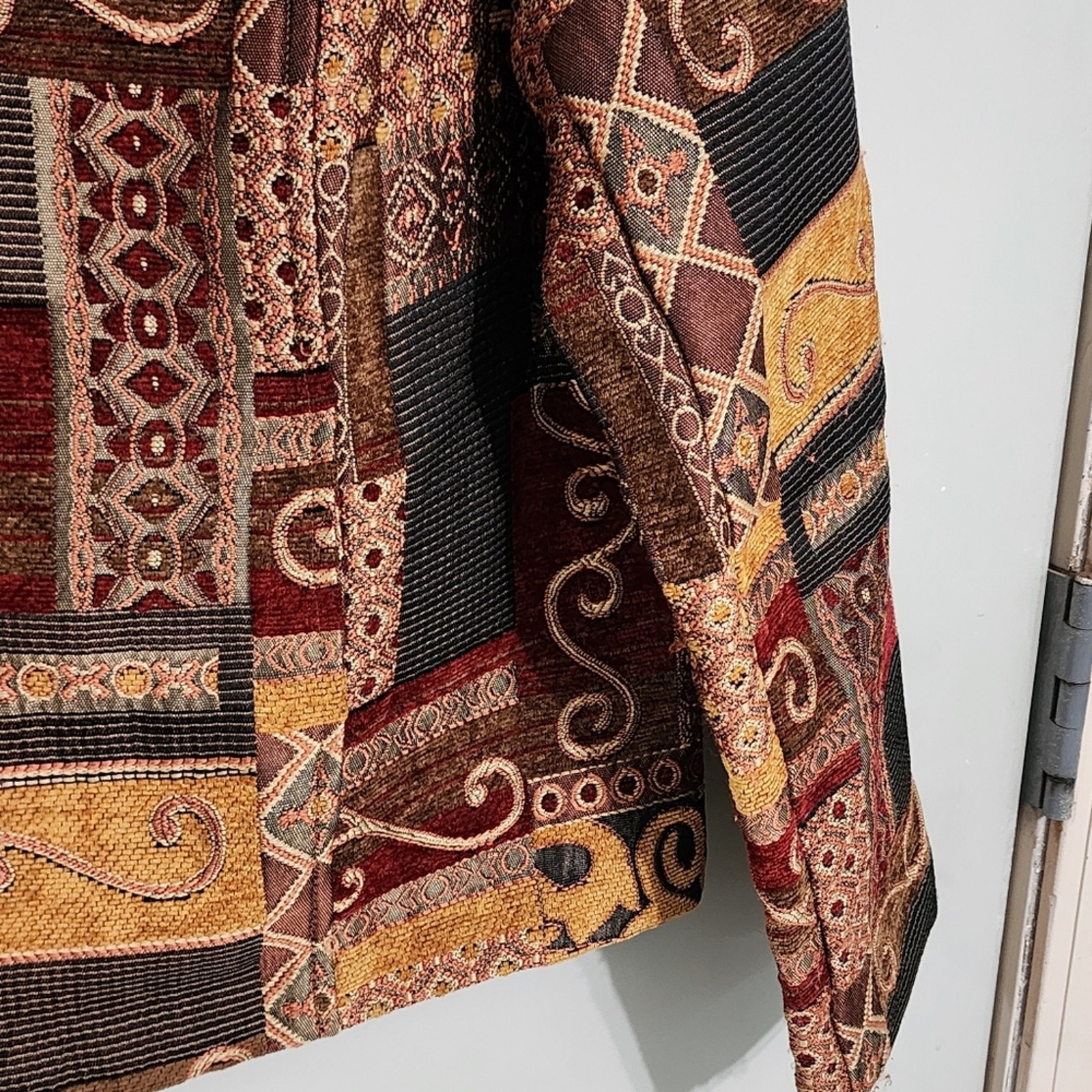 Vintage Renaissance jacket  Lp patchwork tapestry… - image 5
