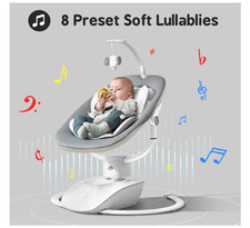 Baby Swing for Infants, Electric Baby Swing with Remote Control, 5 Motions 4 S