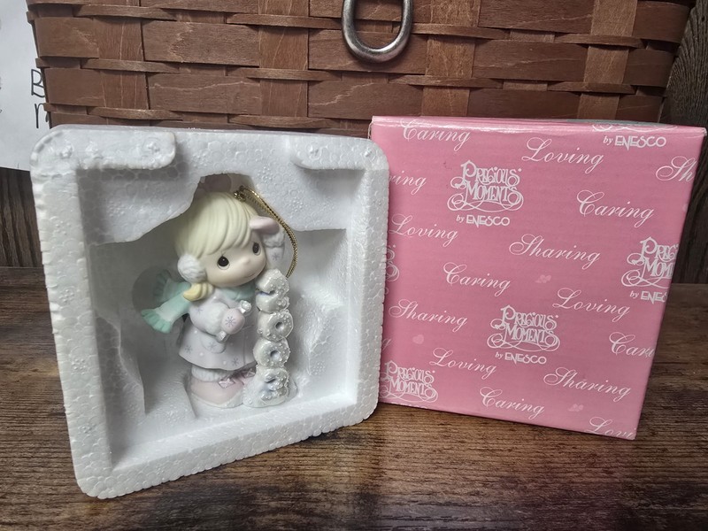 Precious Moments 112840 “ Icy Good Times Ahead” 2003 Ornament W/ Box  & tag