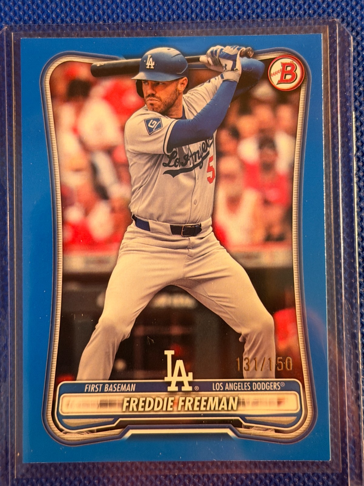 Bowman 2026 Freddie Freeman Blue Parallel 131/150 #46 Dodgers