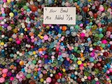  250    Piece Glass Beads 7oz  Round Mixed Lot 4 Craft Jewelry    