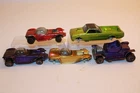 5 Vintage 1968 Hot Wheels Redline Project Cars