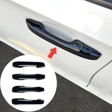 4pcs Gloss Black For 23-25 Honda CRV with Smart Lock Door Handle Cover Trims