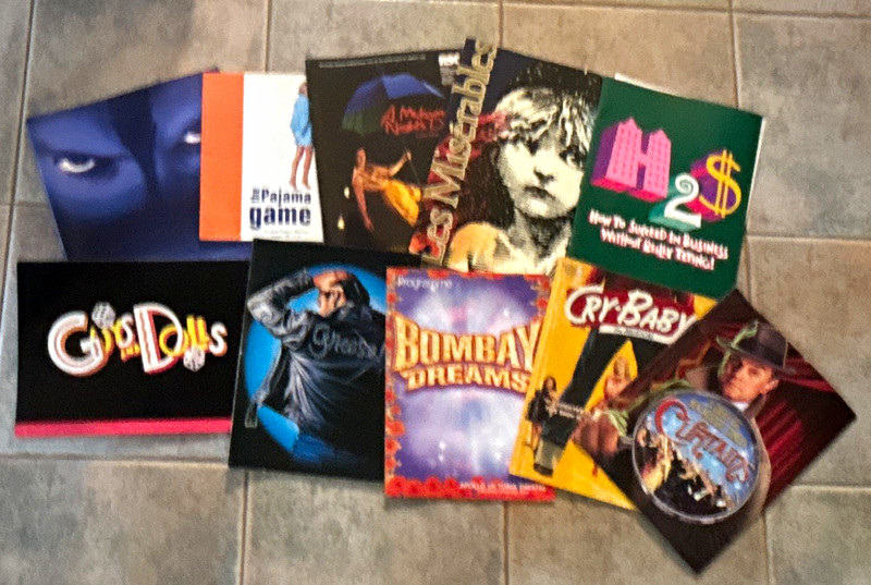 Lot of 10 Broadway Theatre souvenir program brochures