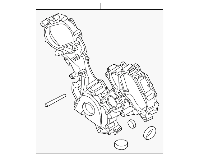 Cubierta de distribución del motor delantero genuino Nissan NV2500 NV3500 - NUEVO OEM Foto 3 de 4