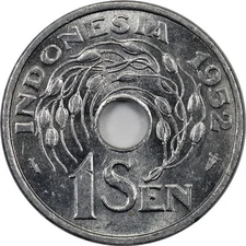 Indonesia  - 1 Sen - 1952 - Unc