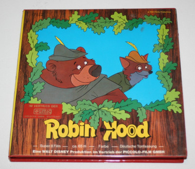 Super 8 Film''''ROBIN HOOD''''Ca. 65 Meter Color Tonfilm in Cover....TOP FARBEN