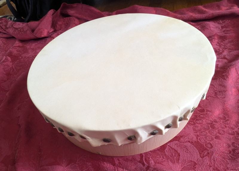 Irish Bodhrán Goatskin Drum skin tray 13″
