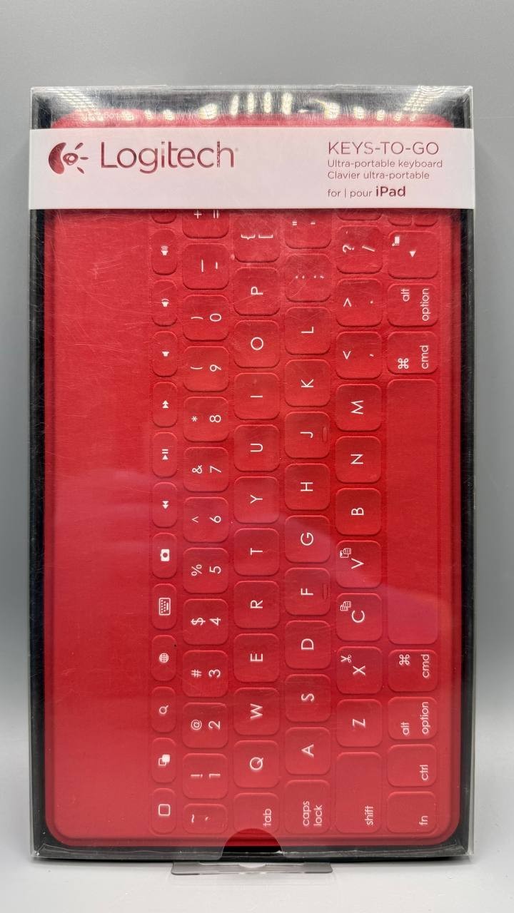 Logitech Keys-To-Go Ultra-Portable Bluetooth Keyboard &ndash; Red