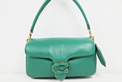 COACH Pillow Tabby Schultertasche 26 C0772 Grün Nappaleder Crossbody Handtasche