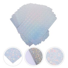  24 Sheets Feuilles De Vinyle Adhésives Papier Holographique Autocollant Adhésif