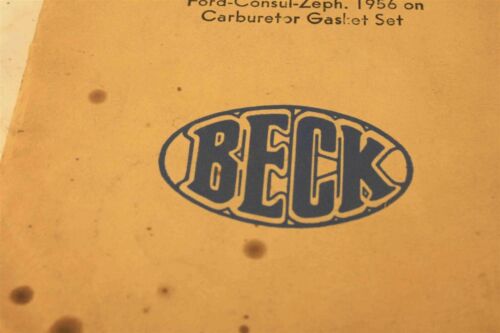 Carburetor Gasket Set for ZENITH 34VN on FORD Consul MKII 1956-1958 NOS - Picture 3 of 4