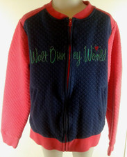 Disney Parks Girls LS Quilted Walt Disney World Zippered Jacket Size L B7