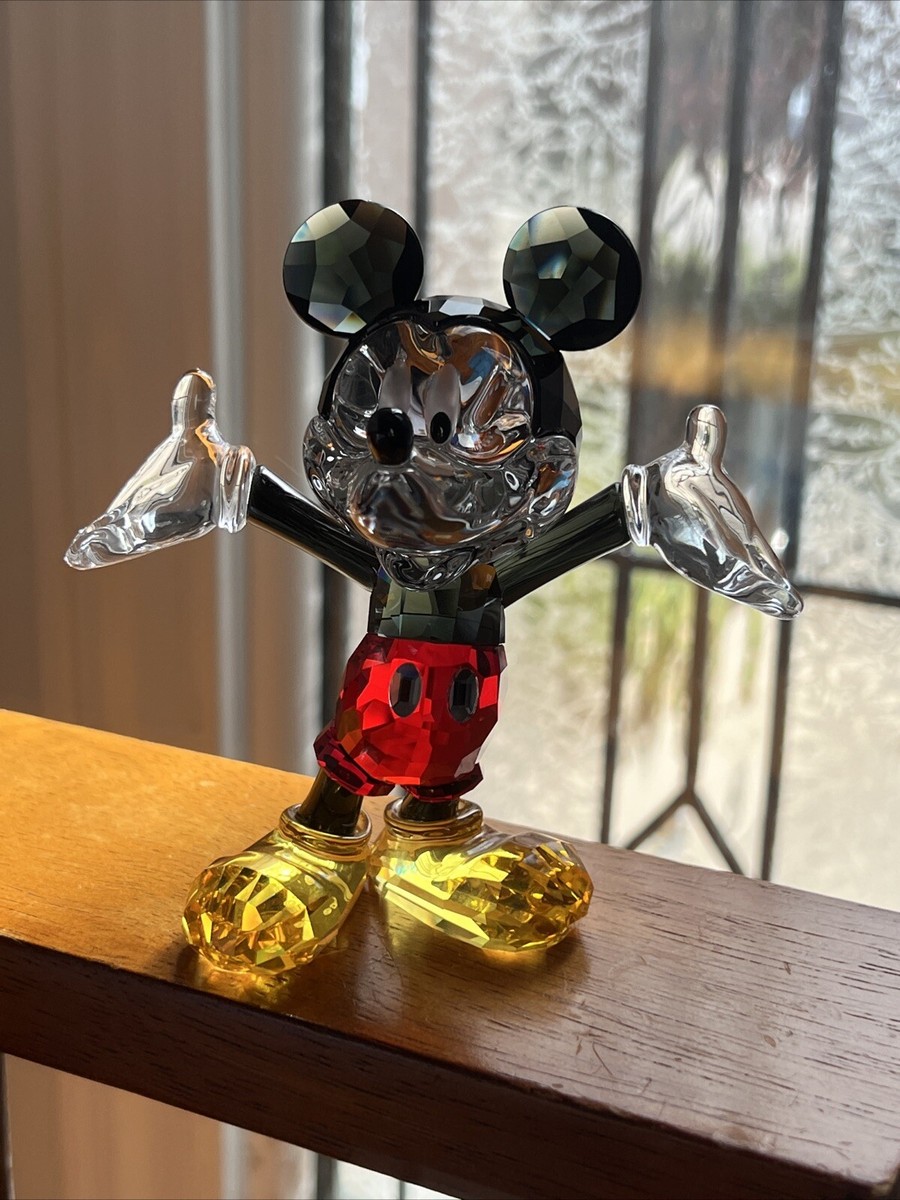 Swarovski Mickey Mouse 置物　未使用　箱保管 Swarovski Disney Mickey Mouse Figurine New in Box Color 1118830