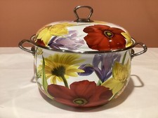 Pioneer Woman 4 Quart FLORAL GARDEN Enameled On Steel Pot Dutch Oven & Lid