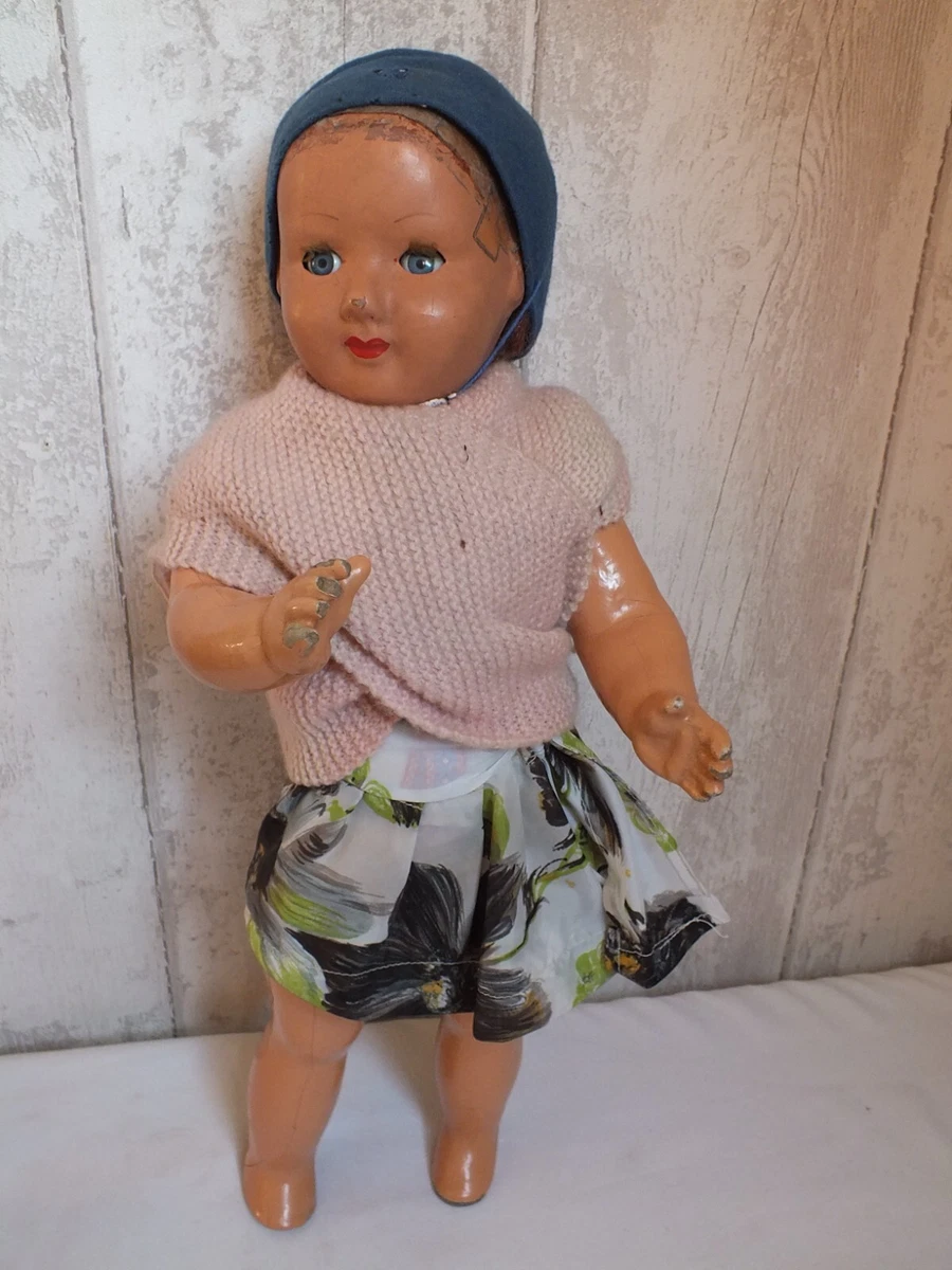 Poupée Ancienne En Cire Et Papier Mâché - Coiffure Alice - Collection