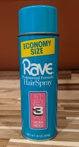90s Rave Ultra Hold 3 Hairspray Vintage Big Hair Days 16oz New Ebay