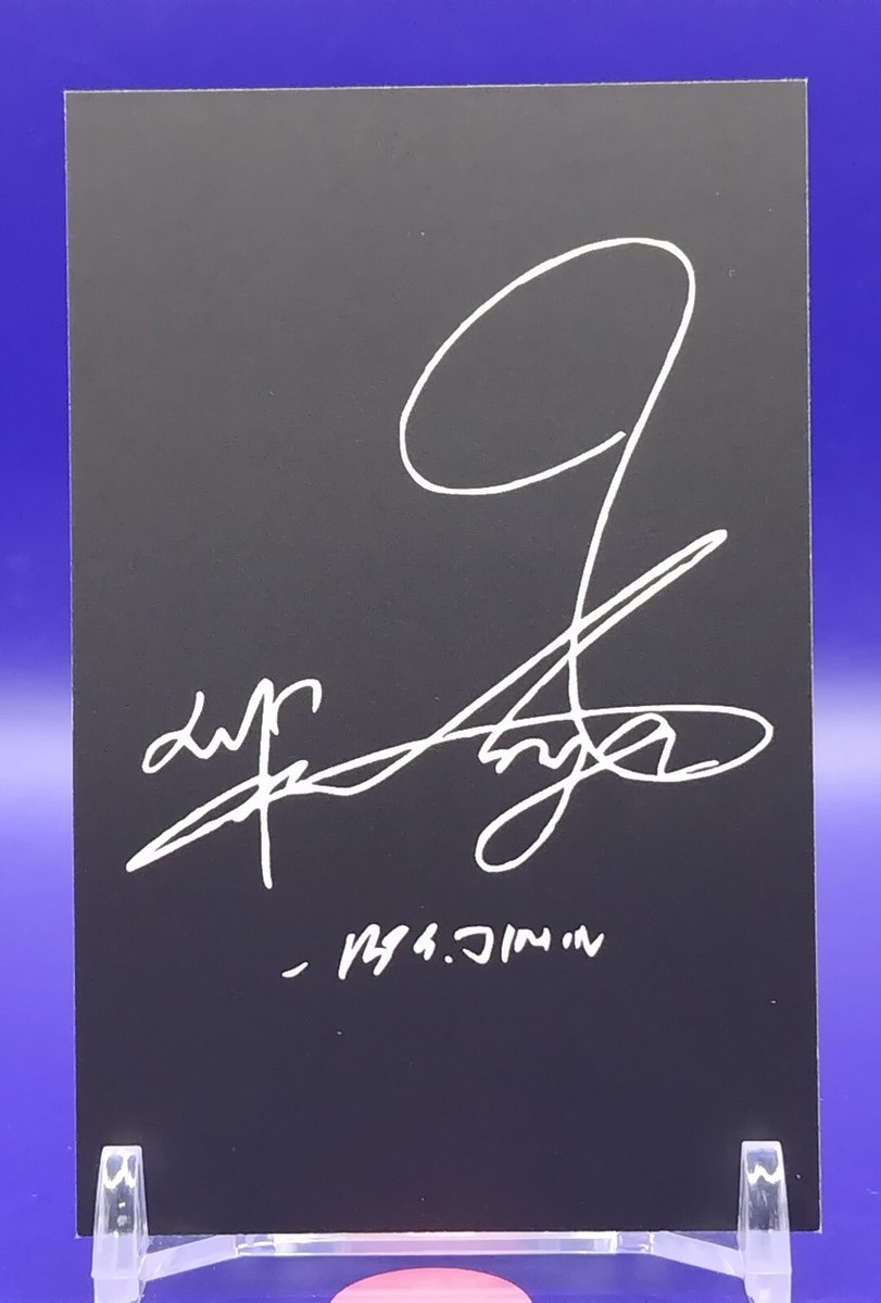 BTS Jimin ジミン　直筆サイン入り　Autographed card JIMIN BTS Signed Photocard K-POP Goods Photo Card Cards From