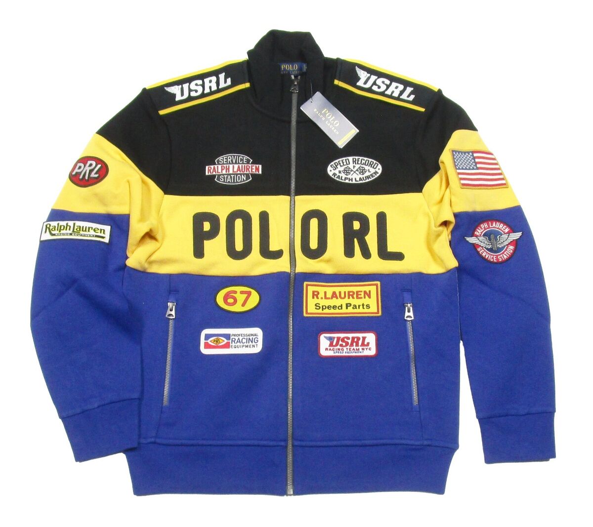 Polo Ralph Lauren Men's Black Multi Racing Track Jacket | eBay Polo Ralph Lauren Men's Black Multi Racing Track Jacket | eBay