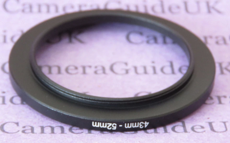 43mm to 52mm Male-Female Stepping Step Up Filter Ring Adapter 43mm-52mm - Image 2 of 2
