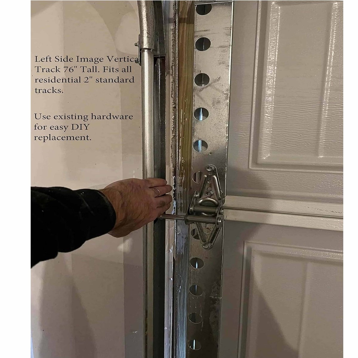 IL garage 専用 Vertical Track Set for Garage Door 7FT (Left & Right