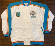 Authentic NBA Detroit Pistons Brian Williams Bison Dele Jacket & Warm Up Jersey