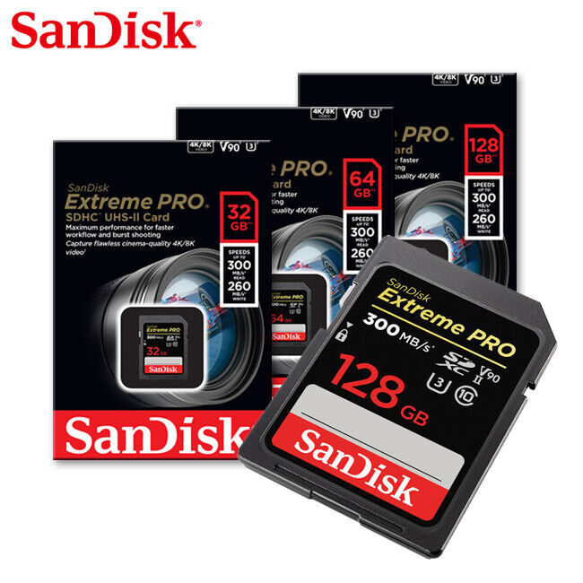 Memoria 128GB 300mb/s SanDisk Extreme PRO UHS-II SDXC