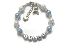 Personalized TEDDY BEAR Charm Bracelet-Girls/Boys/Baby/Animal Lover Gift