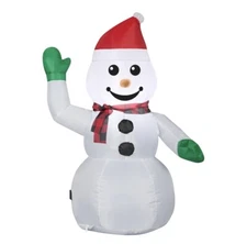 Gemmy Airblown Inflatable Snowman Car Buddy 3 Ft Energy Efficient LED Christmas